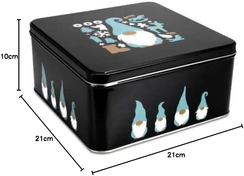 Städter 710191 Wichtel Gebäckdose, Weissblech, 21cm, Weiss