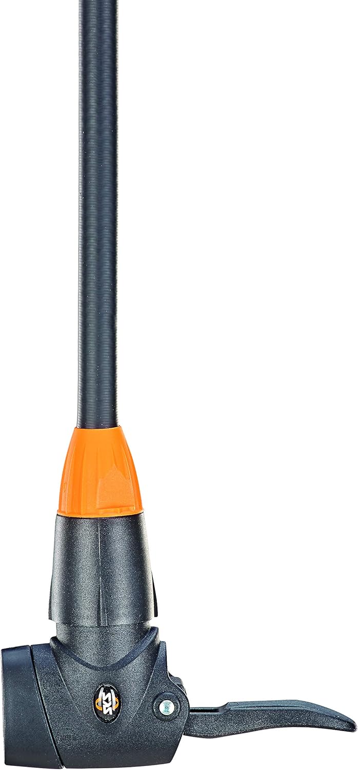 SKS GERMANY Stand-Luftpumpe mit Manometer und Duokopf für alle Ventilarten Aircontrol 8.0, schwarz-