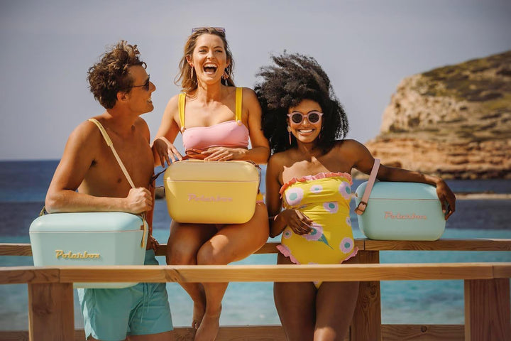 Polarbox Tragbare Kühlbox – Mini-Kühlbox 20 l, Strandkühlbox, kleine tragbare Kühlbox, Vintage, Vers