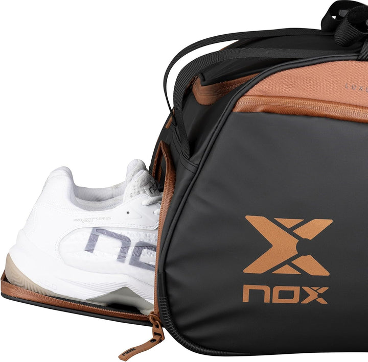 nox Luxury Open Series Padeltasche Schwarz Braun Bpopenblbr