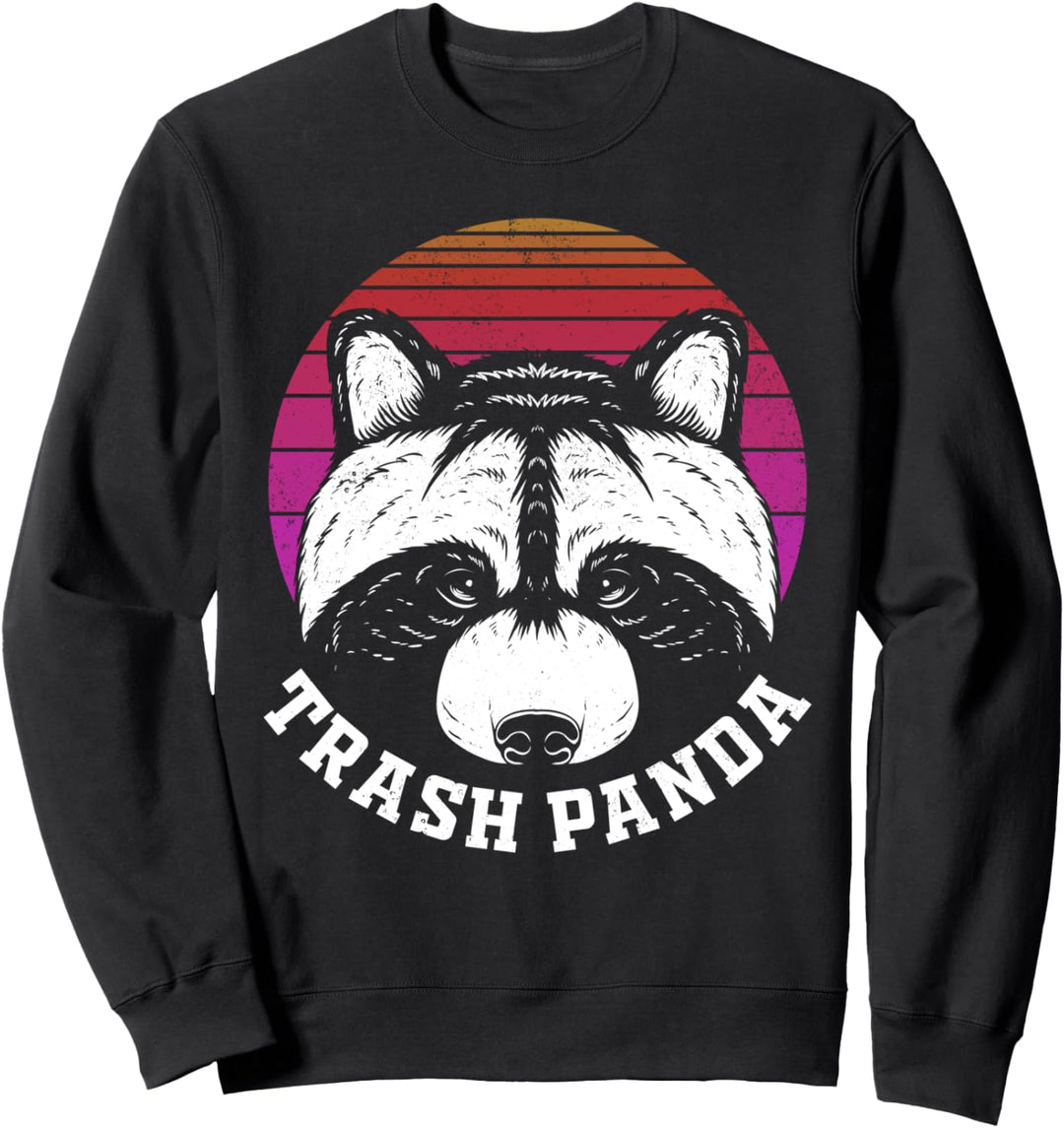 Retro Waschbär Tier Lustiger Trash Panda Sweatshirt