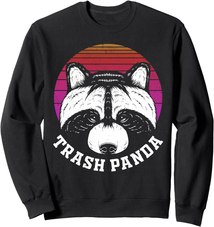 Retro Waschbär Tier Lustiger Trash Panda Sweatshirt