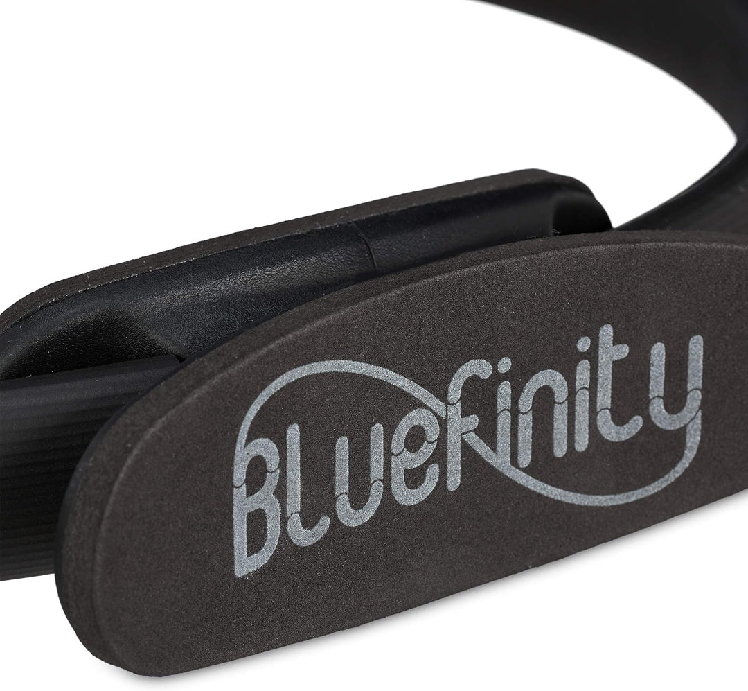 Bluefinity Pilates Ring mit Übungen, Doppelgriff, gepolstert, Widerstandsring Yoga, Fiberglas, Ring
