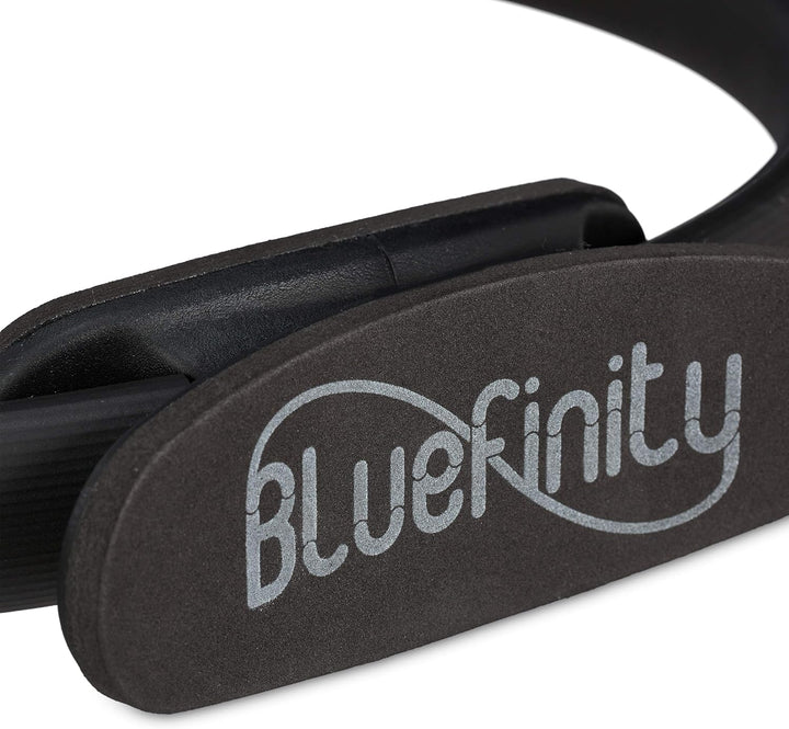 Bluefinity Pilates Ring mit Übungen, Doppelgriff, gepolstert, Widerstandsring Yoga, Fiberglas, Ring