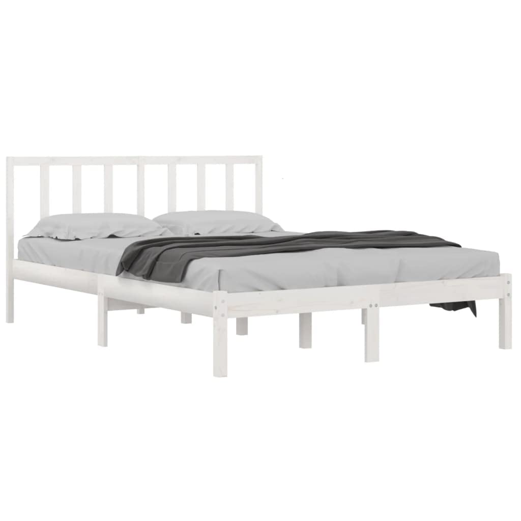 vidaXL Massivholzbett Holzbett Bett Doppelbett Bettgestell Bettrahmen Lattenrost Schlafzimmermöbel S