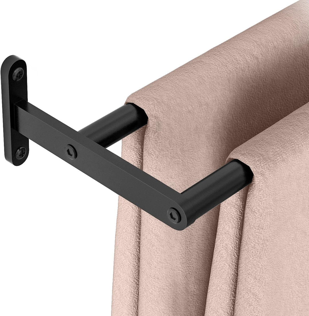 YUMORE Handtuchhalter Doppel 60CM Handtuchstange Wand Edelstahl Badetuchhalter 2 Stangen Badezimmer