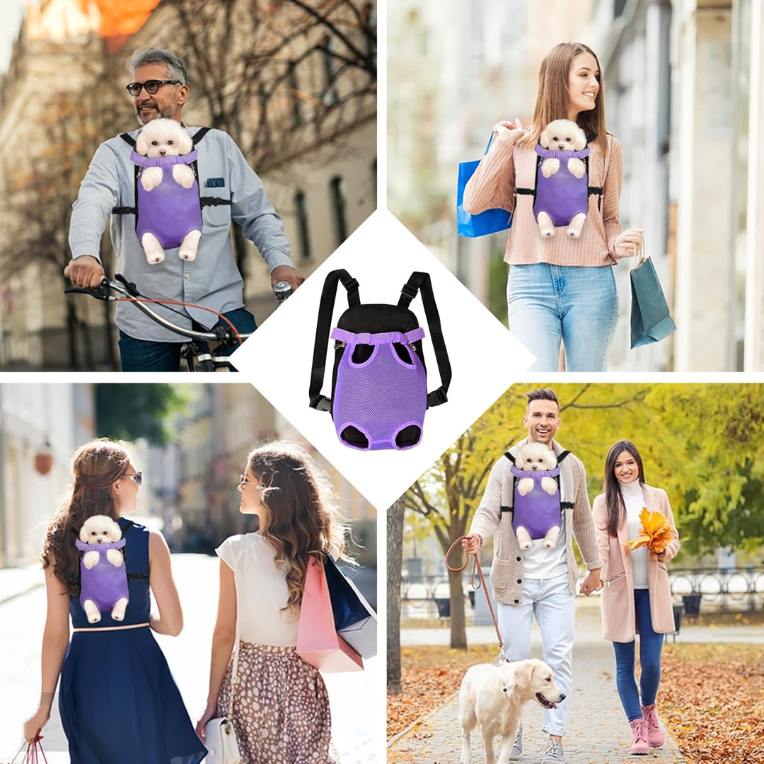 FEimaX Hunde Rucksack Hundetragetasche Verstellbar Frontrucksäcke Atmungsaktiv und Bequem Haustier T