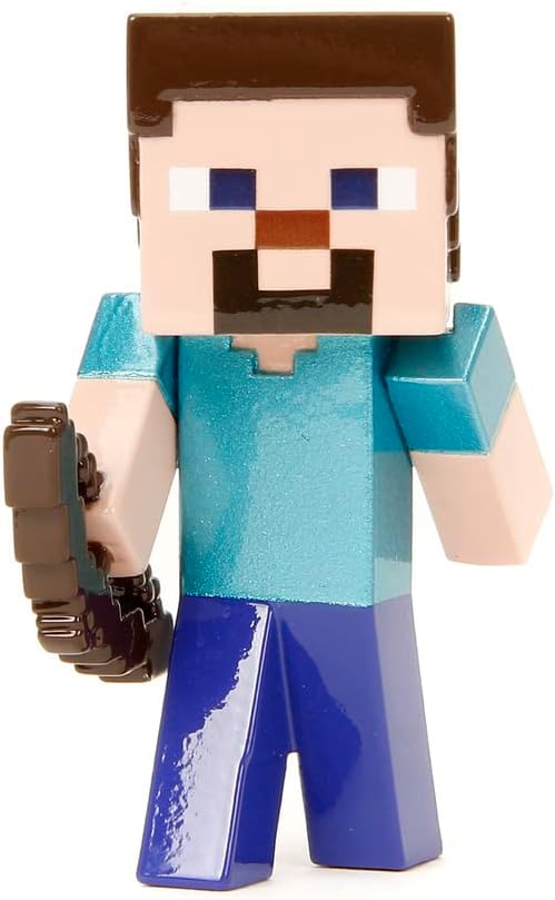 Jada Toys Minecraft Figuren-Set (4 Stück) aus Metall - Sammelfiguren aus Minecraft Caves & Cliffs (S