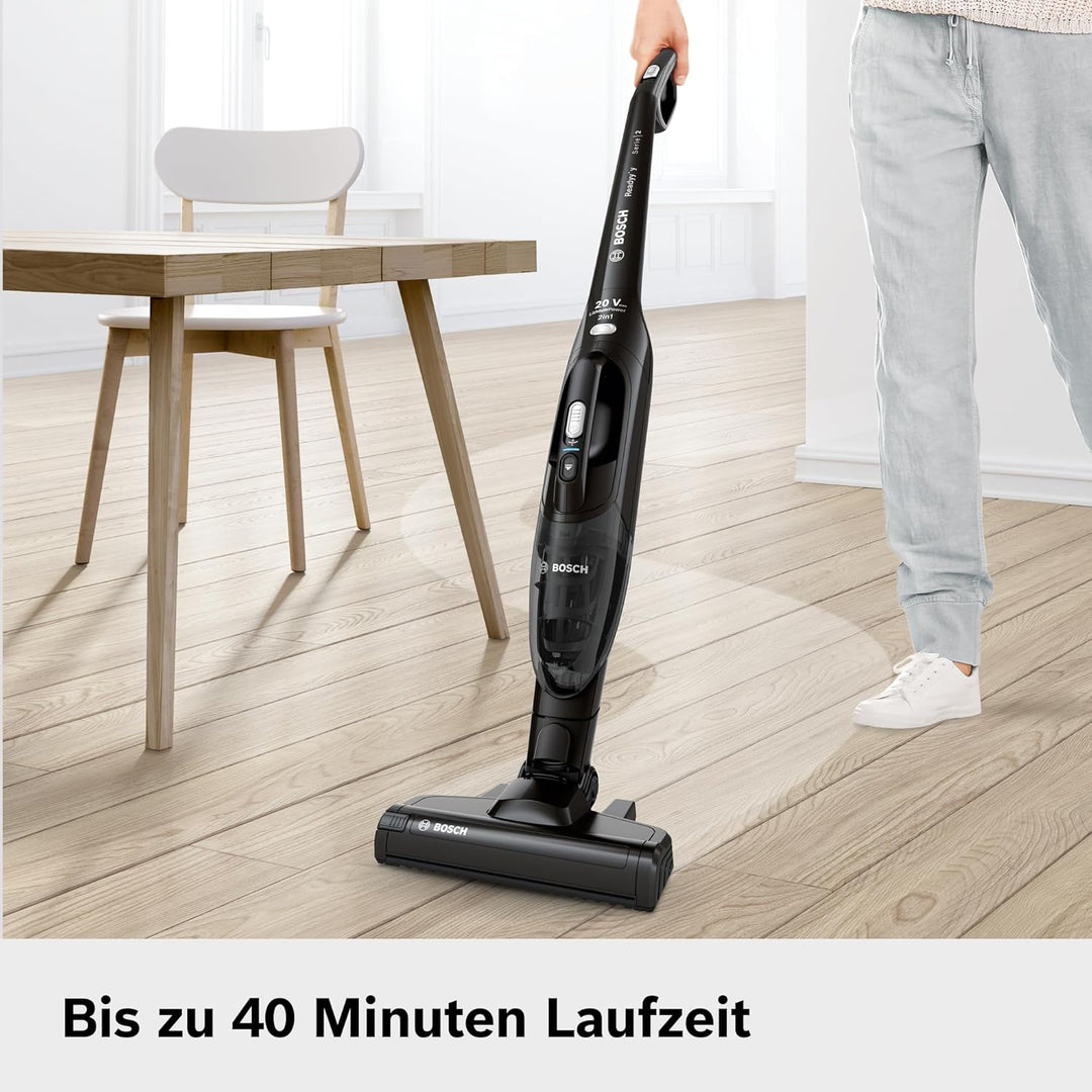 Bosch Akku-Staubsauger Readyy'y 2in1 Serie 2, 20Vmax, kabellos, beutellos, abnehmbares Handgerät, ho