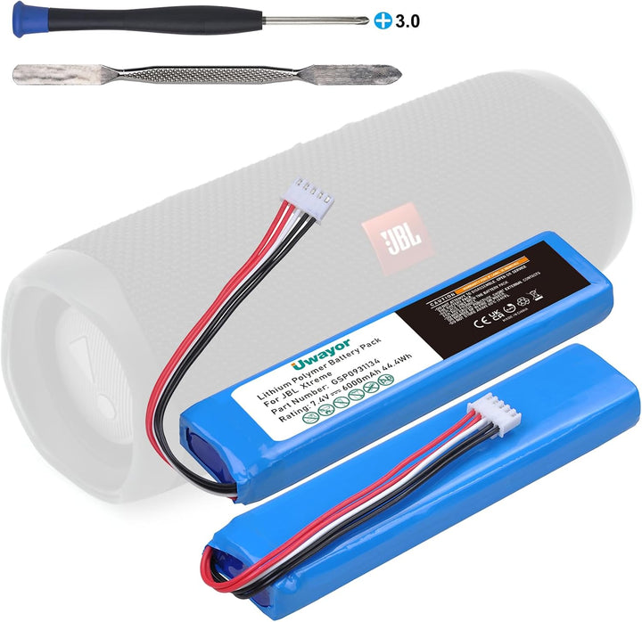 6000mAh Ersatzakku für JBL Xtreme Bluetooth-Lautsprecher, Extreme Teilenummer GSP0931134, 7,4V JBL X