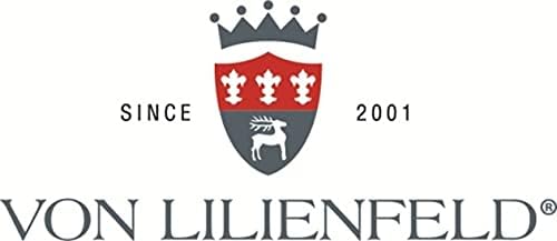 VON LILIENFELD Regenschirm Damen Sonnenschirm Brautschirm Hochzeitsschirm Melissa schwarz Rüschen