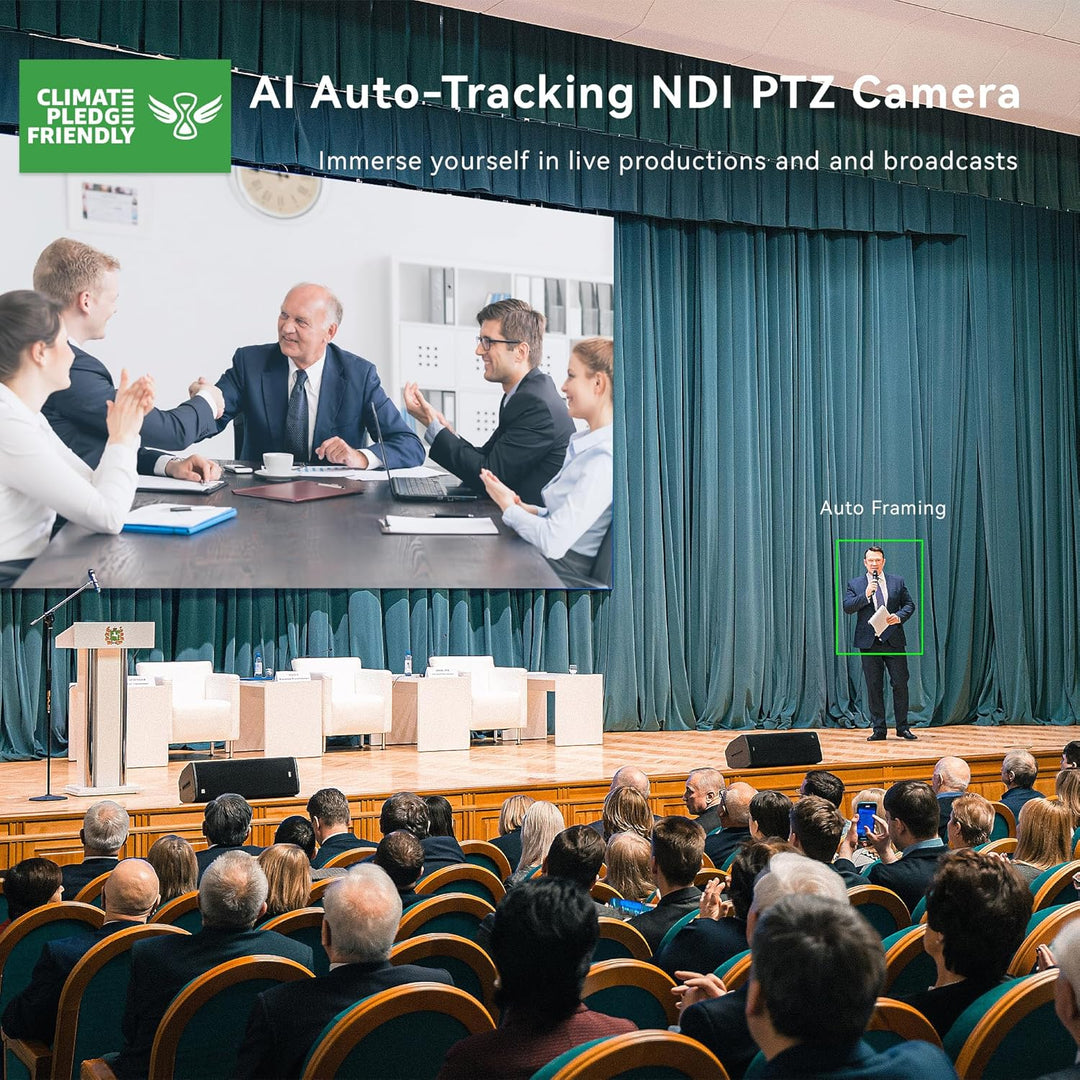 Tenveo PTZ Kamera NDI 30X Optischer Zoom konferenzkamera 1080P 60FPS mit HDMI/SDI/RJ45/USB Ausgang U