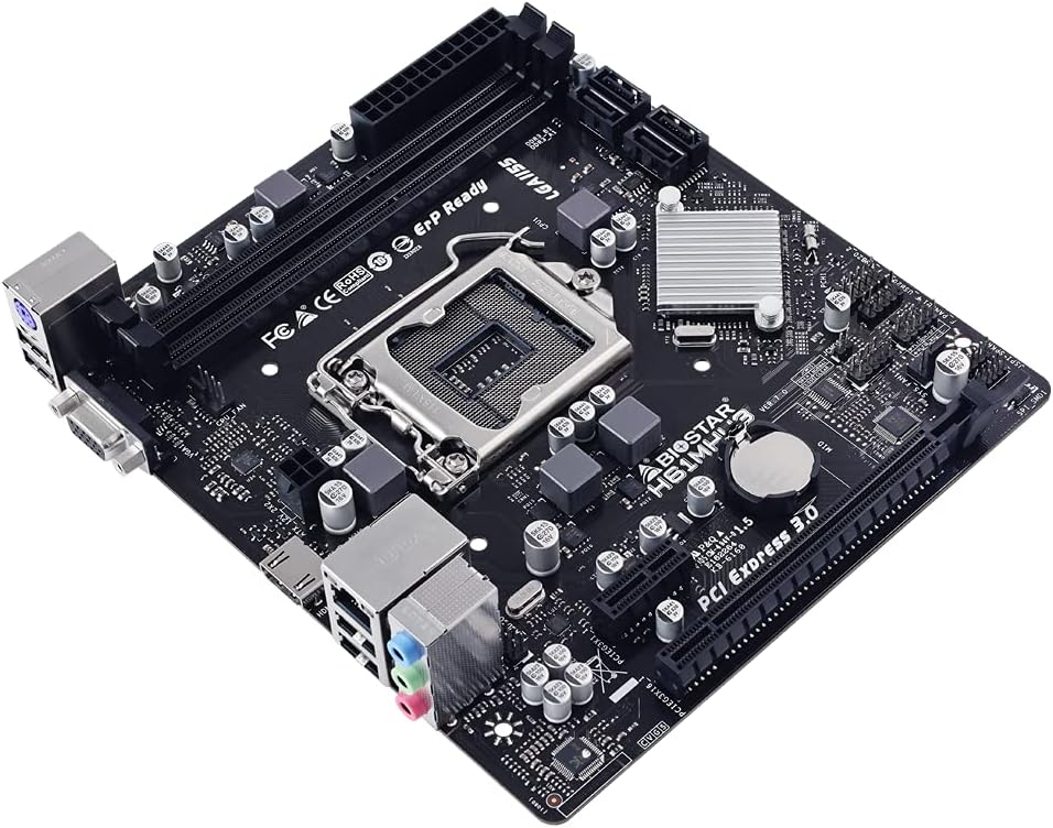 Biostar H61MHV3 Motherboard Intel® H61 LGA 1155 (Socket H2) Micro ATX