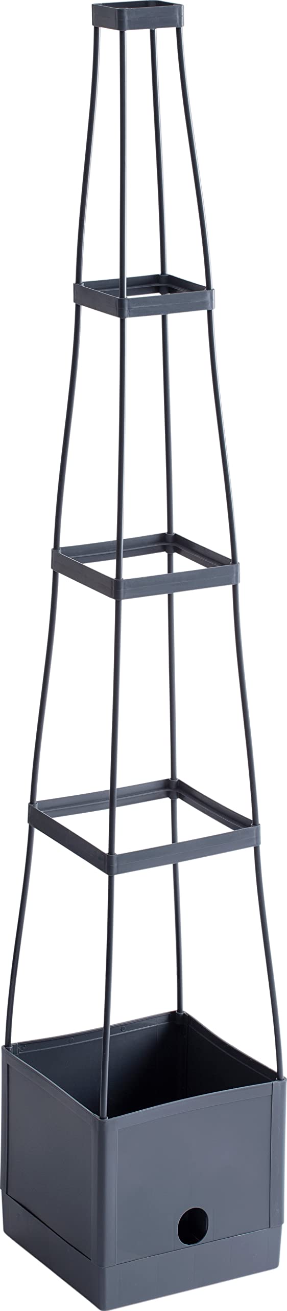 Meister Pflanzturm 150 x 25 x 25 cm - Für Tomaten & Rankgewächse - Mit Rankhilfe - 2,5 L Wassertank