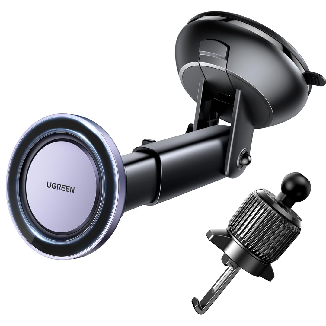 UGREEN MagSafe Autohalterung 2 in 1 Handyhalterung Auto Magnet 360° Drehbar Kfz Handyhalterung Auto