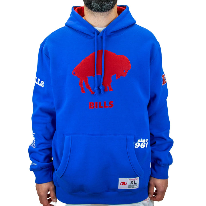 Mitchell & Ness (NBA/NFL/NCAA Team Origins Fleece Kapuzenpullover, Herren, Frauen, Kinder, Unisex, F