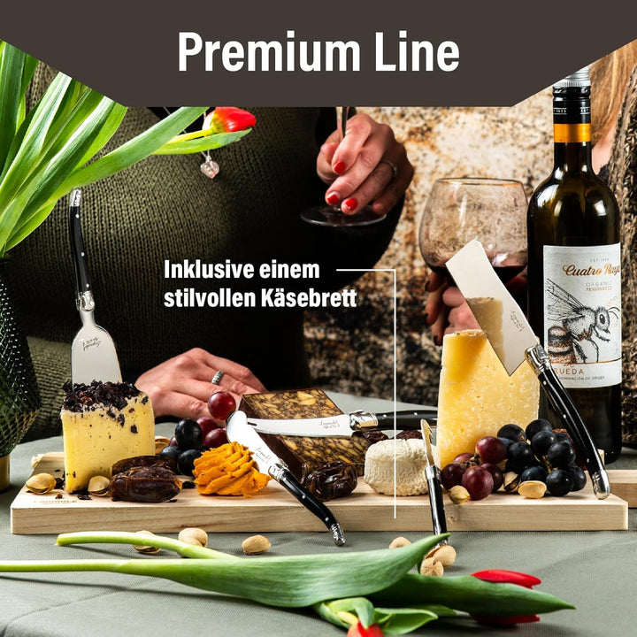 Laguiole Style de Vie Käsemesser-Set Premium Line, 8-teilig, mit