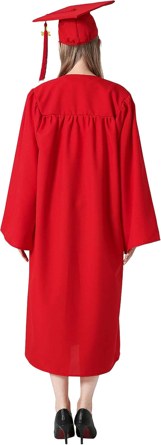GraduationMall Abschluss Talar Doktorhut 2026 Abschlussoutfit für Abitur,Bachelor,Master,Akademische