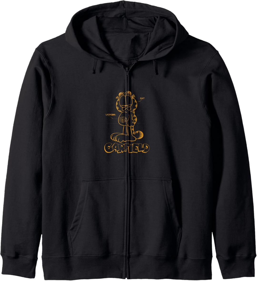 Garfield Cat Schematic Kapuzenjacke