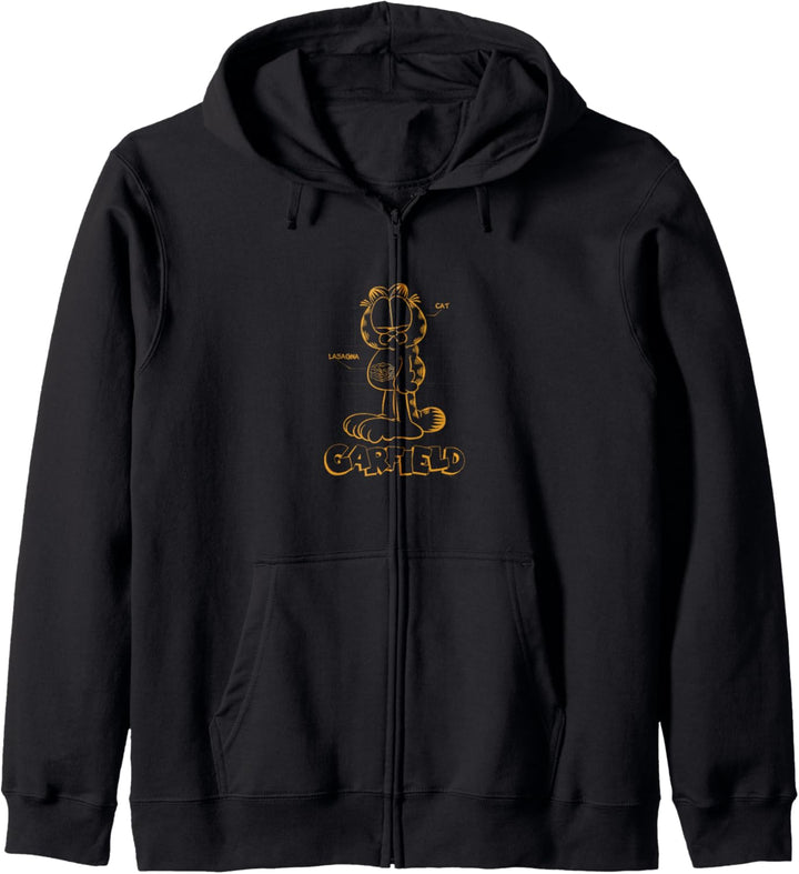Garfield Cat Schematic Kapuzenjacke