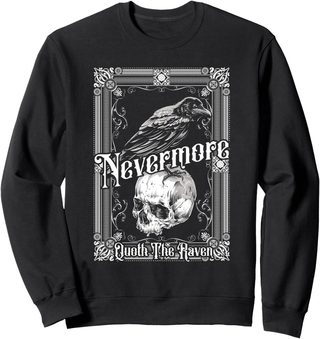Edgar Allan Poe Der Rabe Nevermore Sweatshirt
