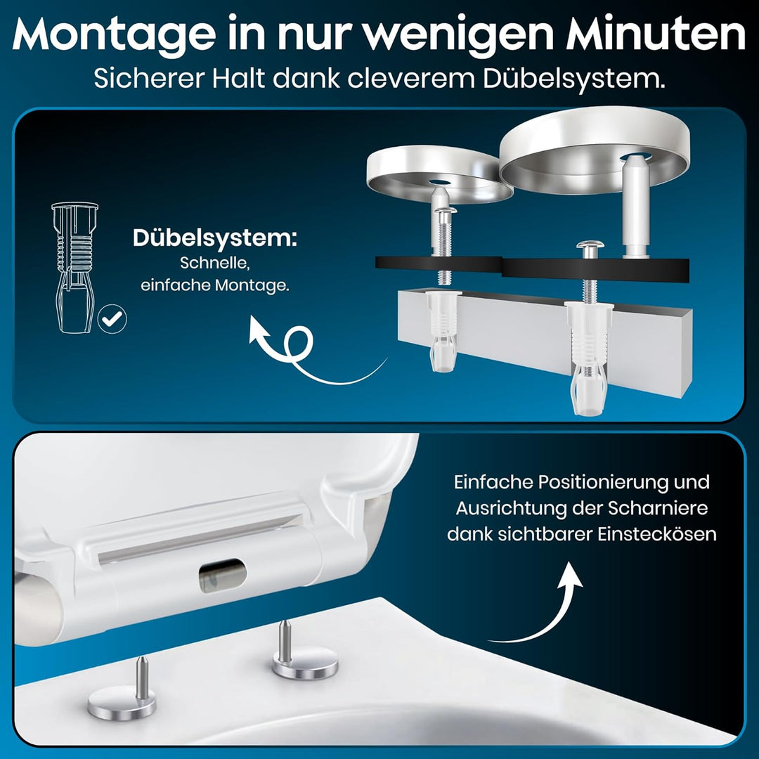 Toilettendeckel Mit Absenkautomatik | WC Sitz Mit Absenkautomatik | Klodeckel Mit Absenkautomatik |