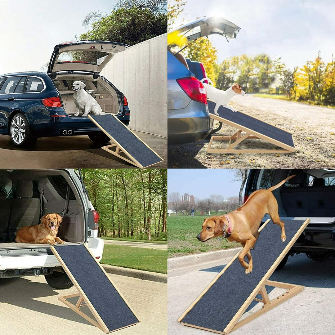 Hundetreppe für Kleine Hunde Hunderampe Auto Klappbar Bett Sofa Stufen Auffahrrampe Treppe Katzenlei