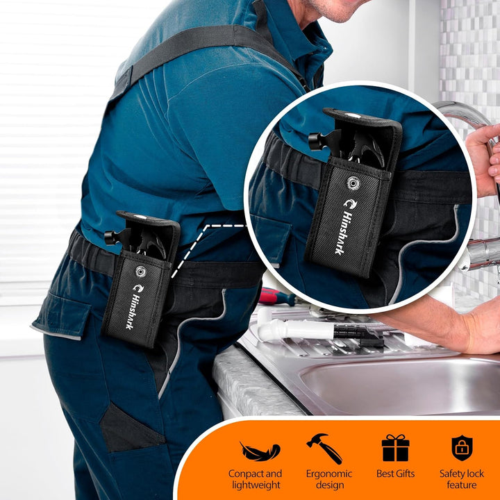 Hinshark Geschenke für Männer, 12 in 1 Multitool Camping Zubehör, Adventskalender Füllung für Männer