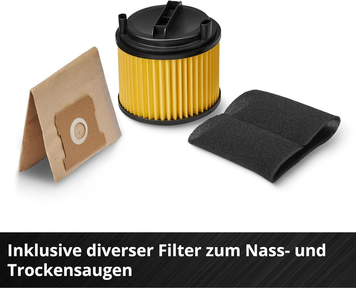 Einhell Nass-Trockensauger TC-VC 2045 (850 Watt, 180 mbar Saugleistung, 20 L Auffangbehälter, Blasan