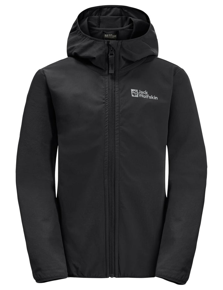 Jack Wolfskin Unisex Kinder Solyd Jacket K Softshelljacke 116 Schwarz, 116 Schwarz