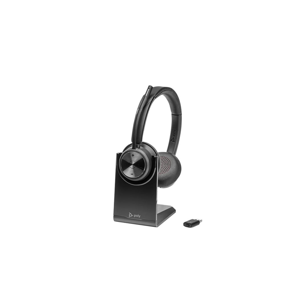 Plantronics Poly DECT Headset Savi 7320 UC binaural, Schwarz