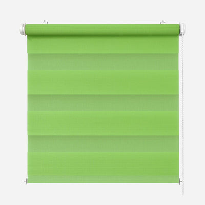 Rikmani Doppelrollo Fensterrollo ARD Duo-Rollo Klemmfixierung Zebrarollo Seitenzugrollo ohne Bohren,