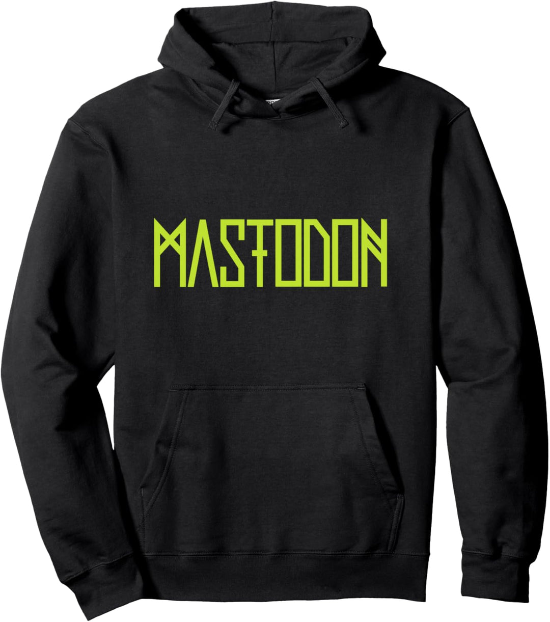 Mastodon – Neon Green Logo Pullover Hoodie