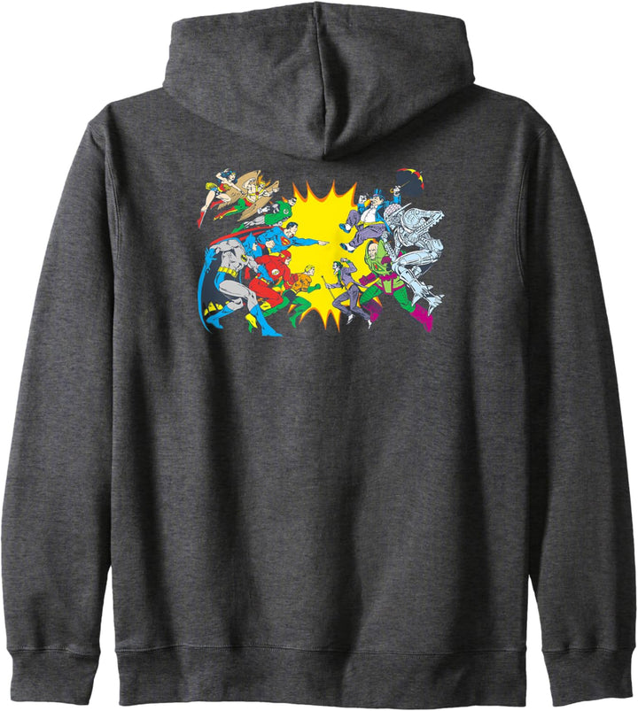 Justice League Face Off Comics Kapuzenjacke