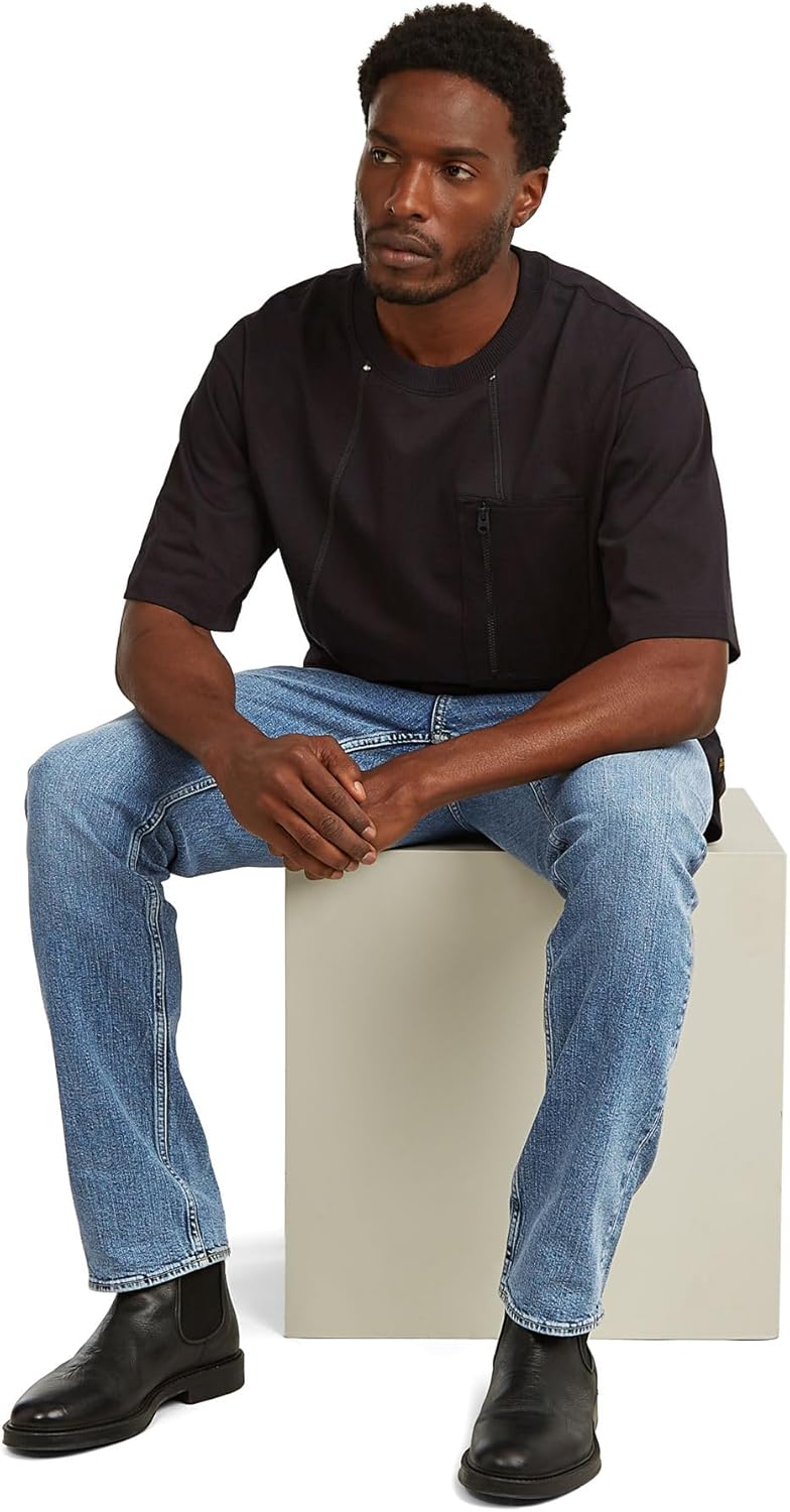 G-Star Raw Herren Jeans Mosa Straight Jeans 26W / 30L Blau (Faded Sea Point Blue D23692-d930-h078)