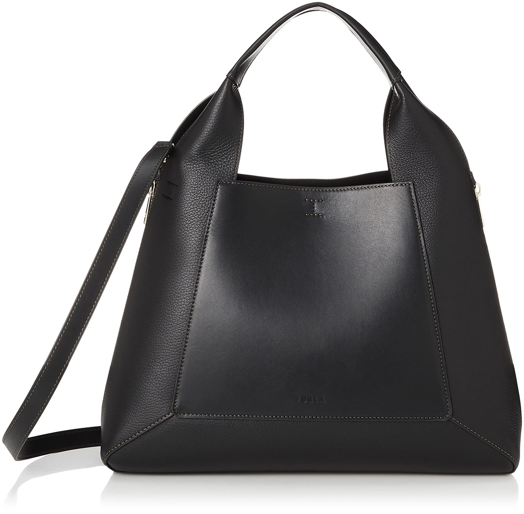 Furla Gilda Tote Bag L Nero + Marmo c
