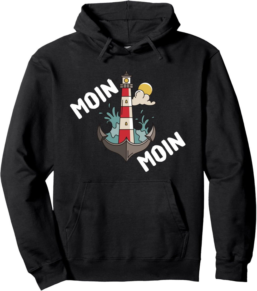 plattdeutsch löppt Moin Moin sprüche ostfriesland Möwen Pullover Hoodie