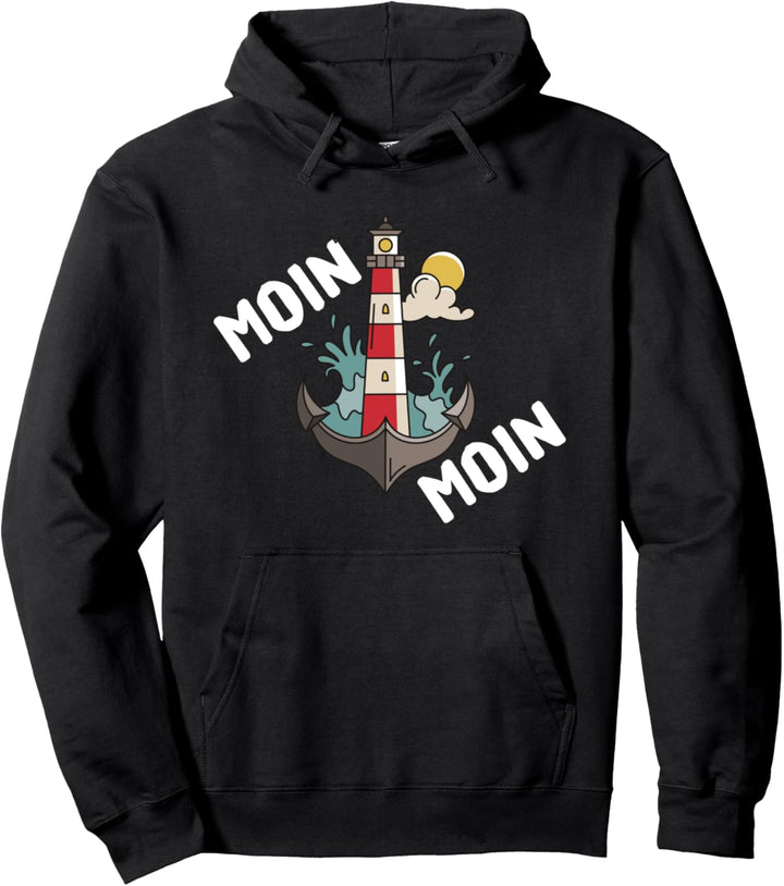 plattdeutsch löppt Moin Moin sprüche ostfriesland Möwen Pullover Hoodie
