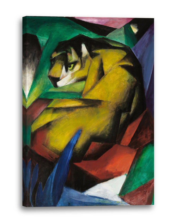 Printed Paintings Leinwand (80x120cm): Franz Marc - Der Tiger (1912) 80x120 cm, 80x120 cm