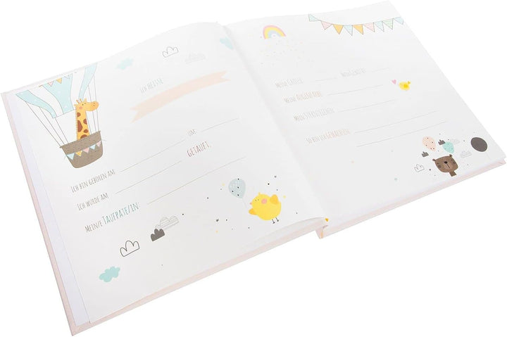 goldbuch 15 469 Babyalbum Animal Parade, Babybuch 30 x 31 x 4 cm, Fotoalbum mit 58 weissen Blankosei