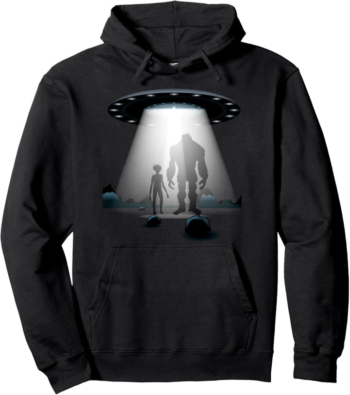 Bigfoot Alien Funny Space UFO Entführung Kryptozoologe Geschenk Pullover Hoodie