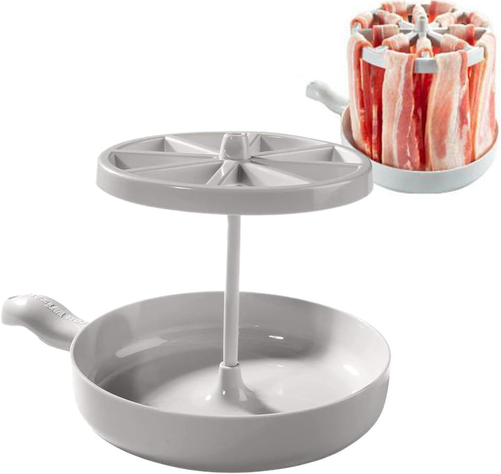 Süsser Mikrowellen-Speckkocher, Küchenkocher für die Mikrowelle, Speckgrill, Bacon-Kocher mit Siliko