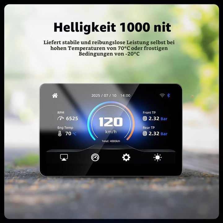 6,2" Motorrad Display für BMW R1200GS R1250GS F800 F900 S1000XR, Kabelloses CarPlay &amp; Android Auto (