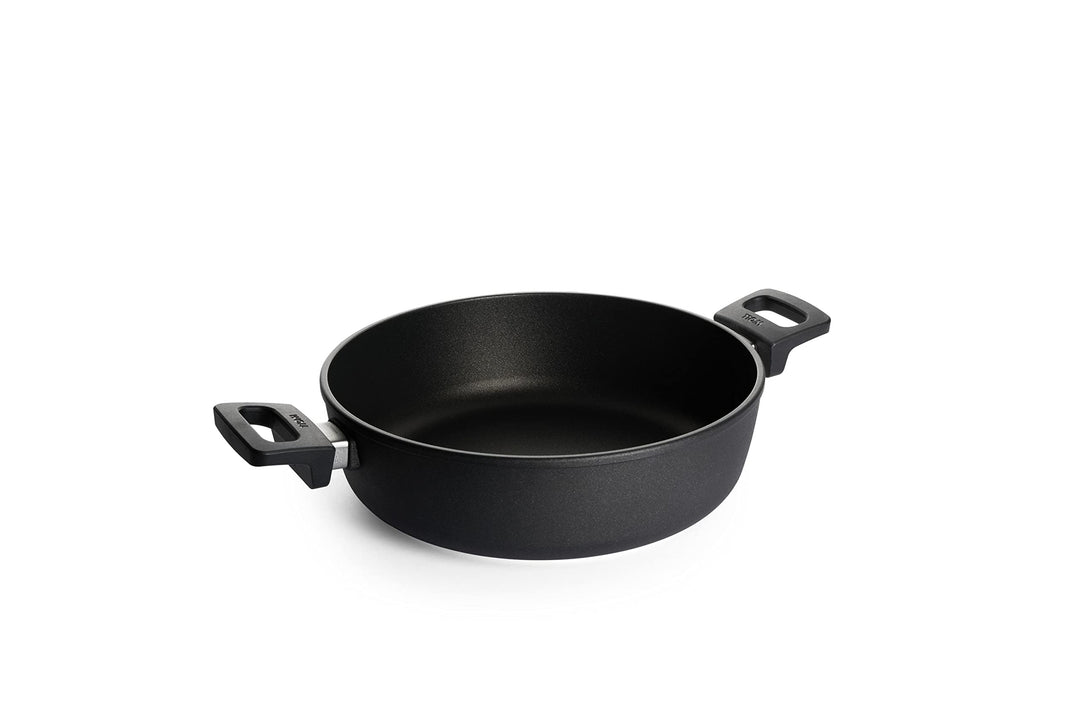 Woll Induktion Nowo Titanium Guss-Kasserolle-Induktiv, Ø 28 cm, 8 cm hoch, 4.5 Liter, mit 2 Seitengr