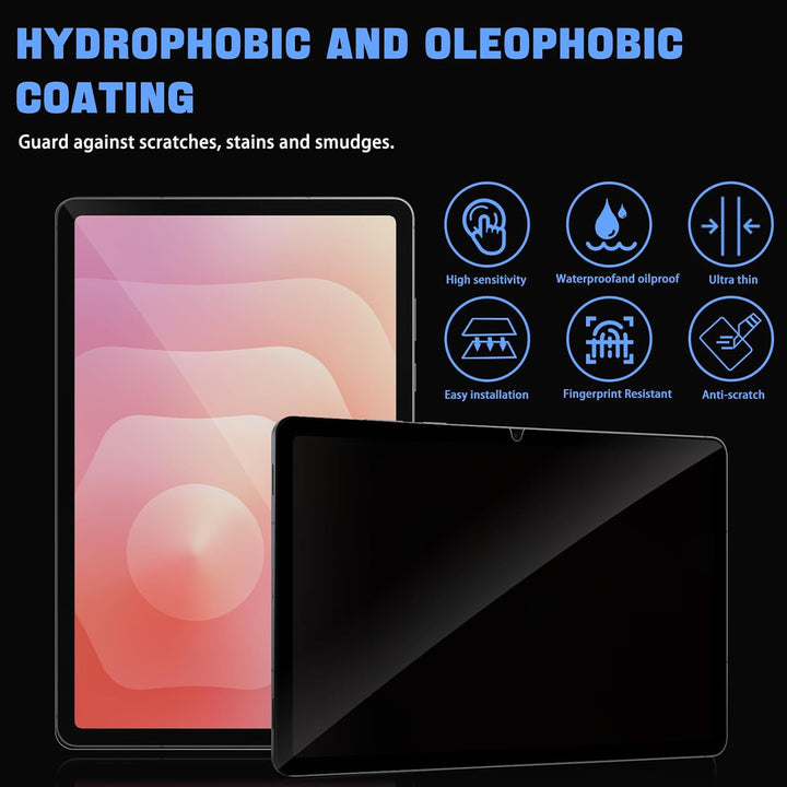 HeeYeal 360-Grad Privacy Schutzfolie für Samsung Galaxy Tab S11 (11 Zoll) 2025 Sichtschutz, Anti-Kra