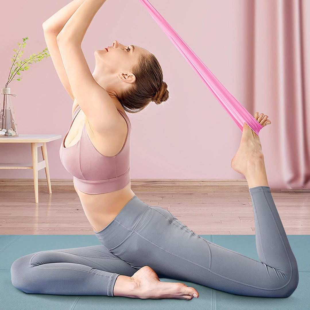 Faltbare Tragbare Yogamatte TPE Rutschfeste Fitnessmatte Trainingsmatte 183x61x0,5cm Reiseyogamatte