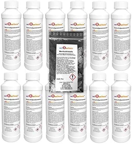 Sauna-Aufguss-Set 'Klassik + Wellness' mit 12 x 250 ml + gratis 10g