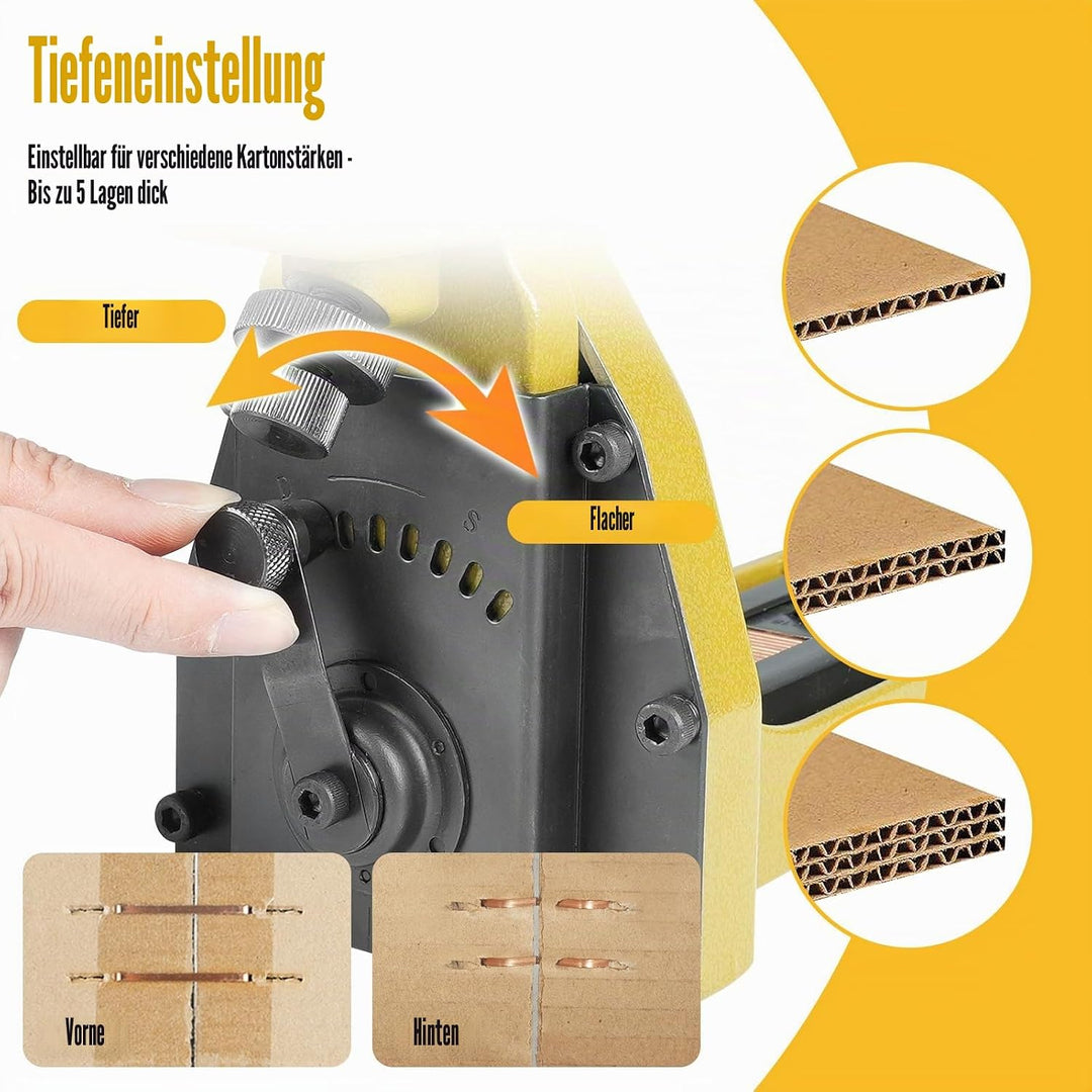 KIMSING Handtacker HB3518 16 Gauge,Tacker für Holz Pappkartons,34,7 mm Krone,18 mm Länge,Kartonversc
