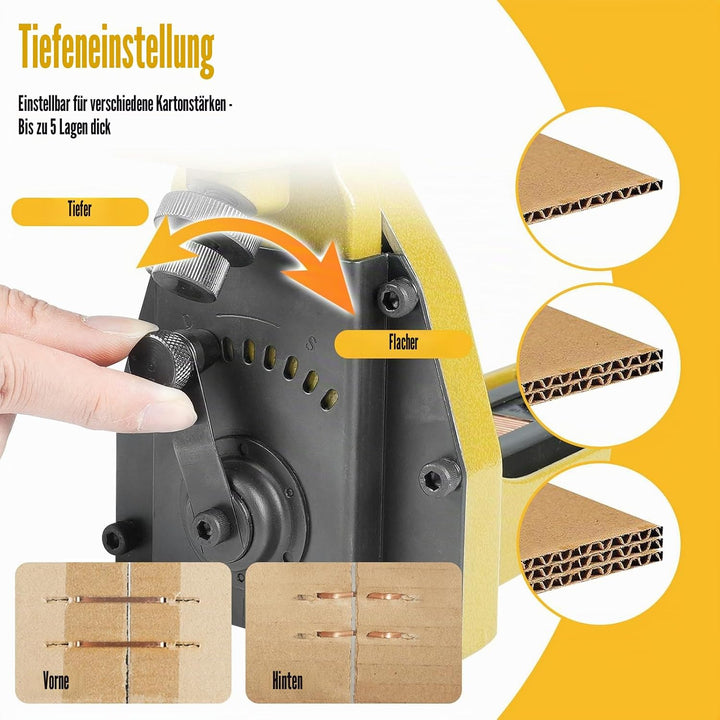 KIMSING Handtacker HB3518 16 Gauge,Tacker für Holz Pappkartons,34,7 mm Krone,18 mm Länge,Kartonversc