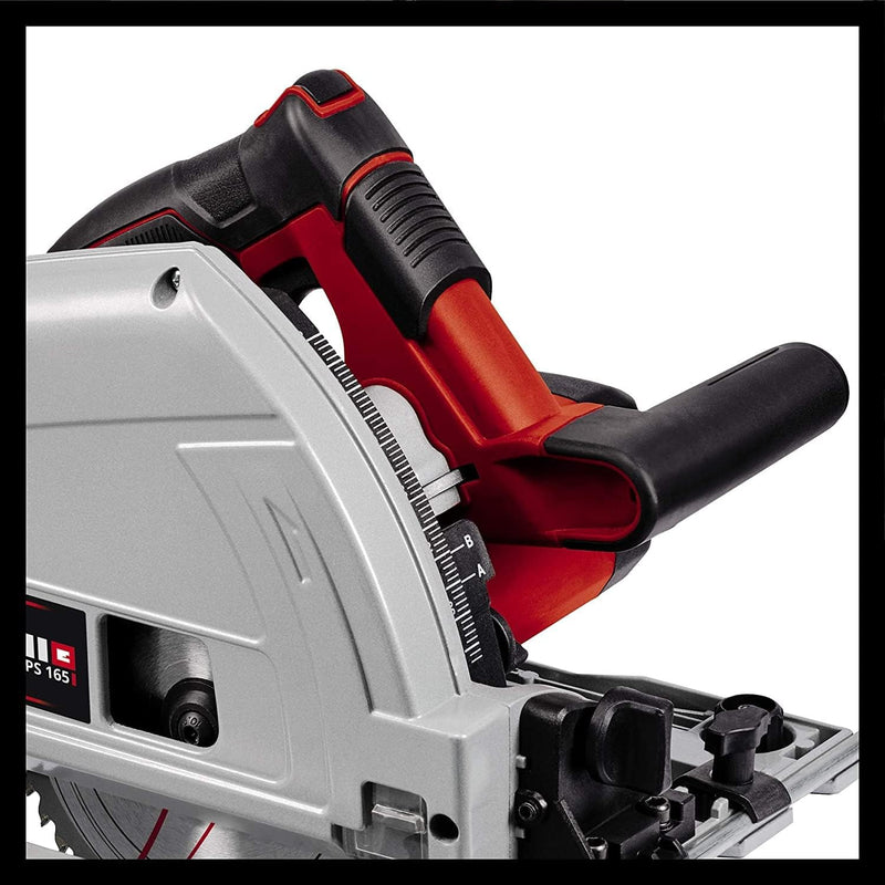 Einhell Tauchsäge TE-PS 165 (1.200 Watt, werkzeuglose Einstellung bei Schnitttiefe + Neigungswinkel,